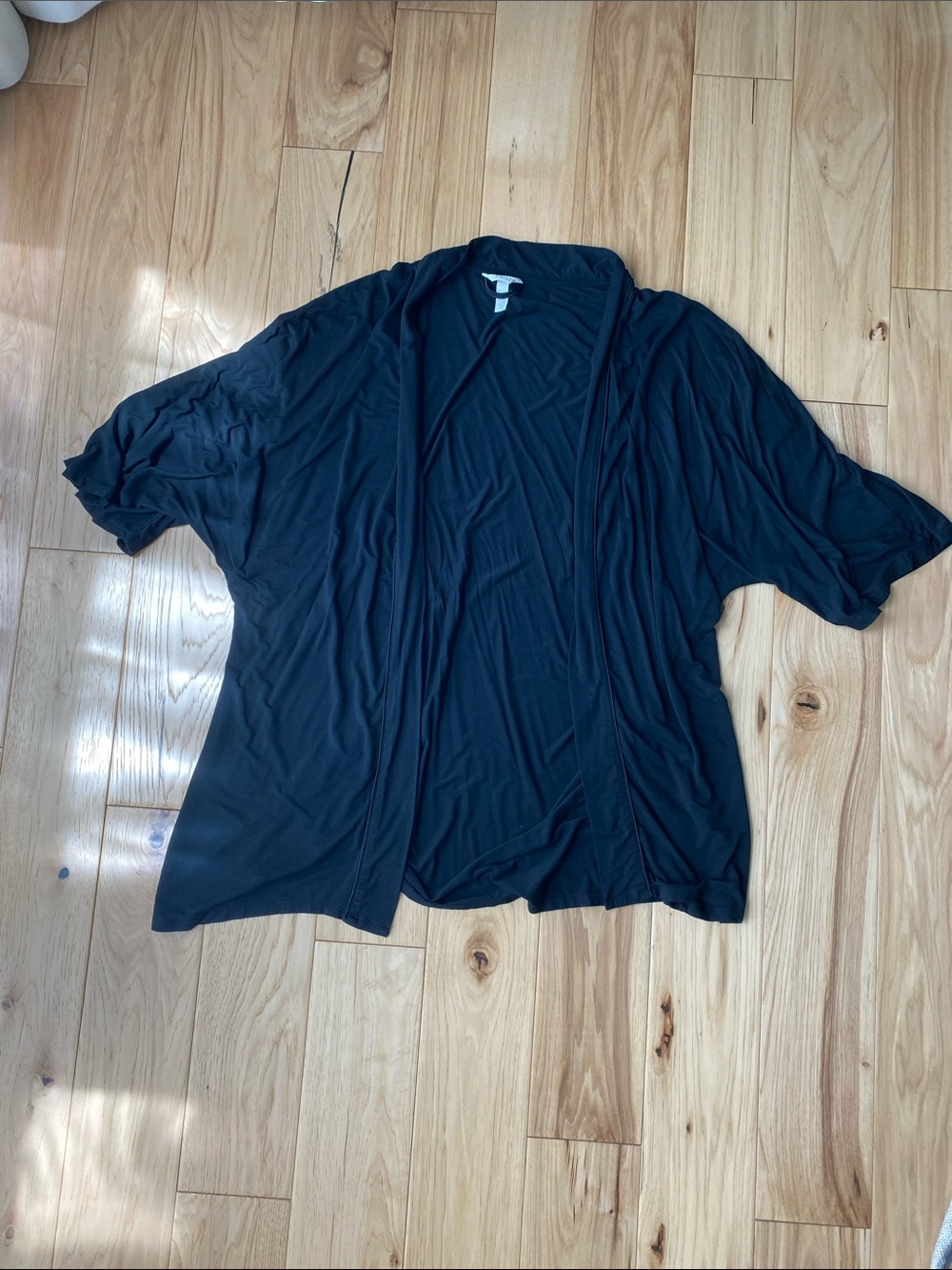 Soma Black Lightweight Open Cardigan